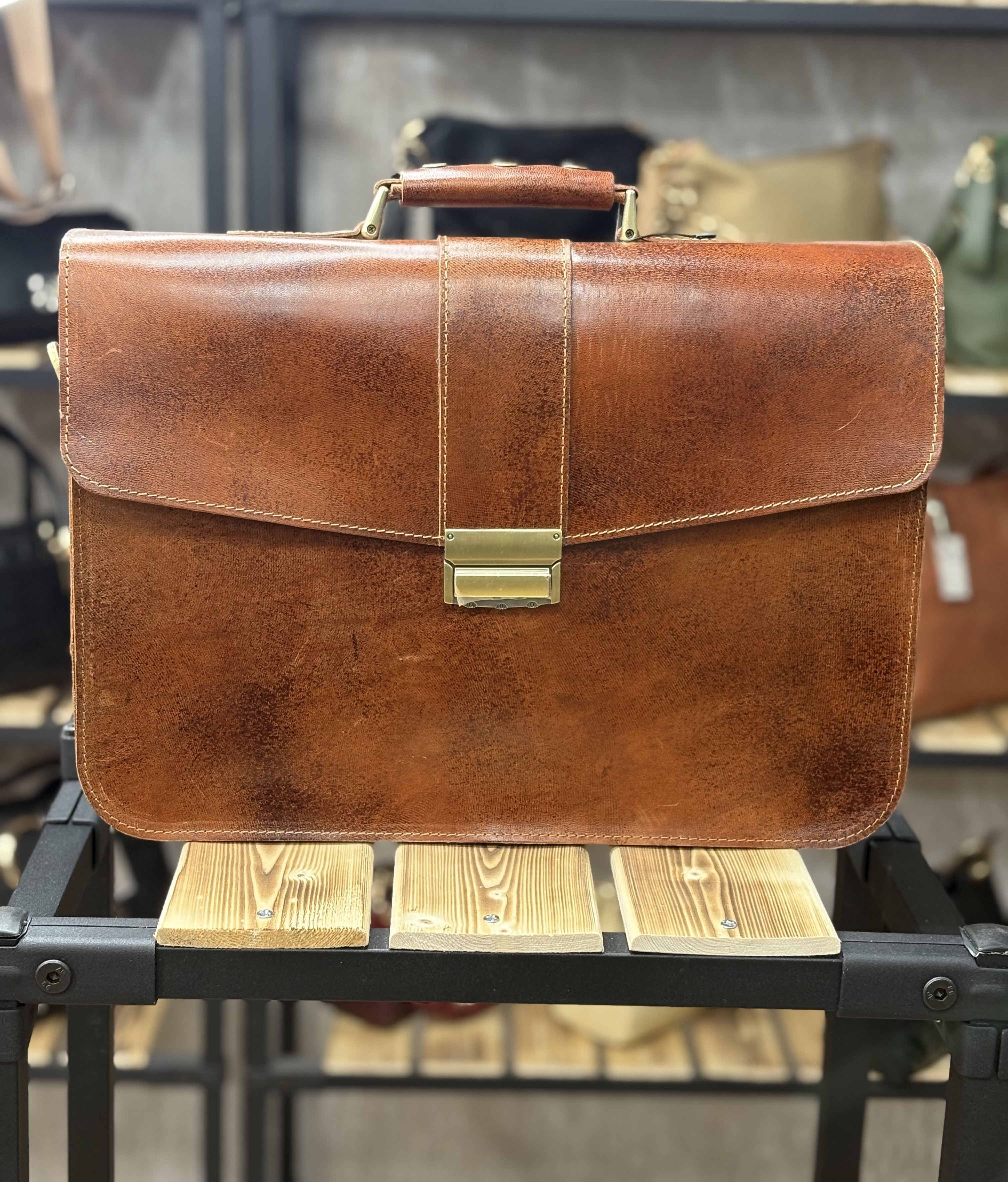 کیف مردانه اداری چرم طبیعی شتر